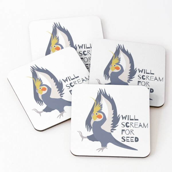 Item preview, Pet bird will scream for seed designed and sold by TheWaterBirds.