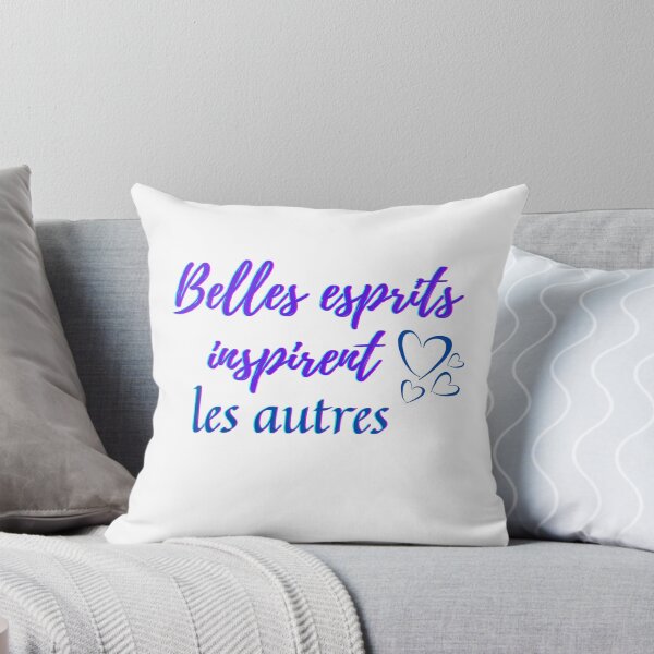 Item preview, Beautiful mind inspire others - popular french quotes theme gifts (purple) designed and sold by RebelliousRosee.
