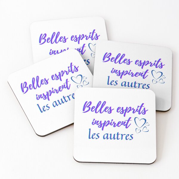 Item preview, Beautiful mind inspire others - popular french quotes theme gifts (purple) designed and sold by RebelliousRosee.