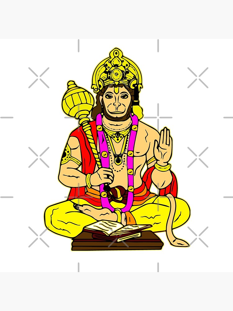 Hanuman ji drawing - Artwork by Kshitiz Sahu - Art - Spenowr