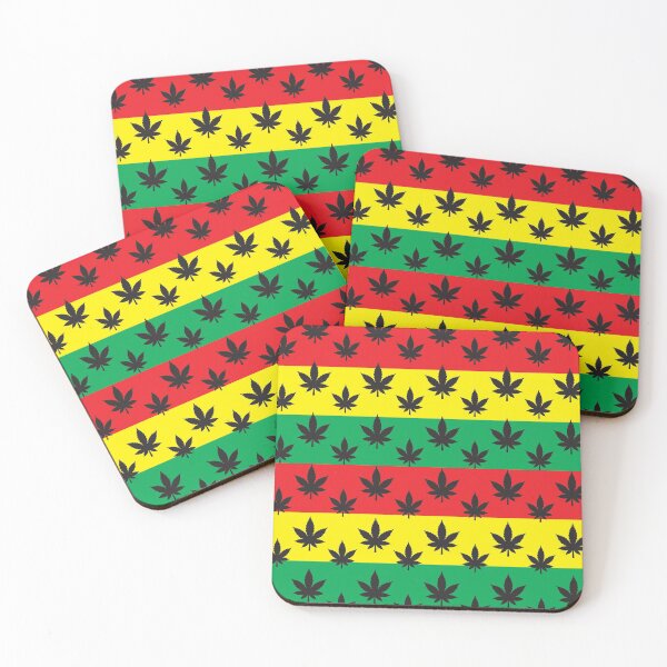 Item preview, Reggae Tricolor Weed Pattern designed and sold by miraclemaker.