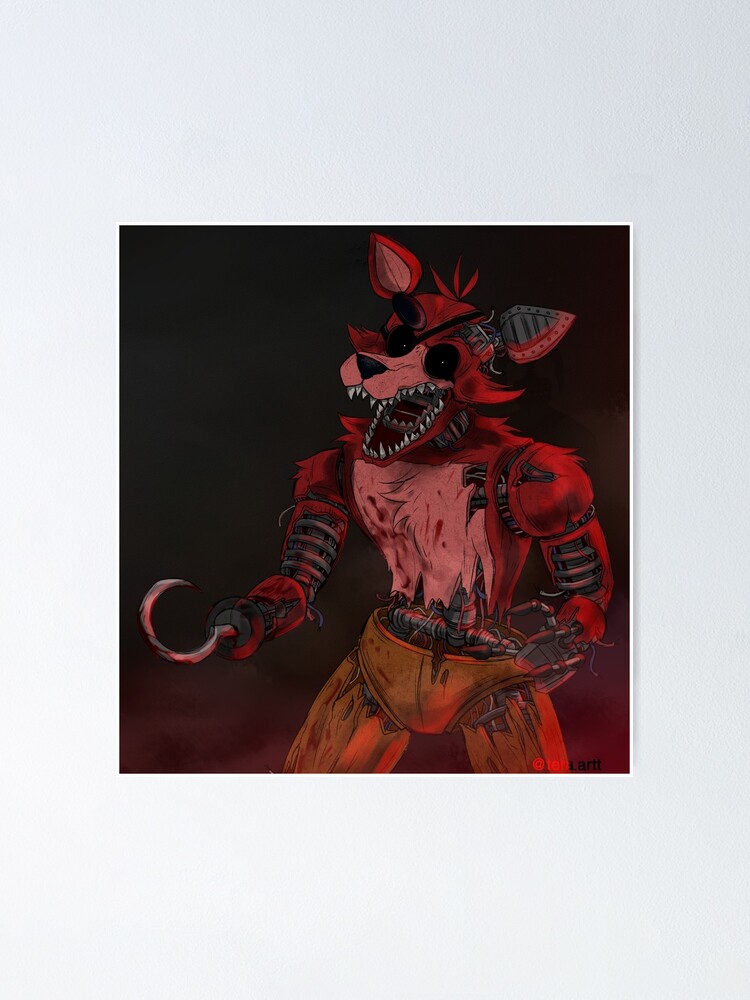 Withered foxy five nights at freddys 2 Poster for Sale by teraMerchShop