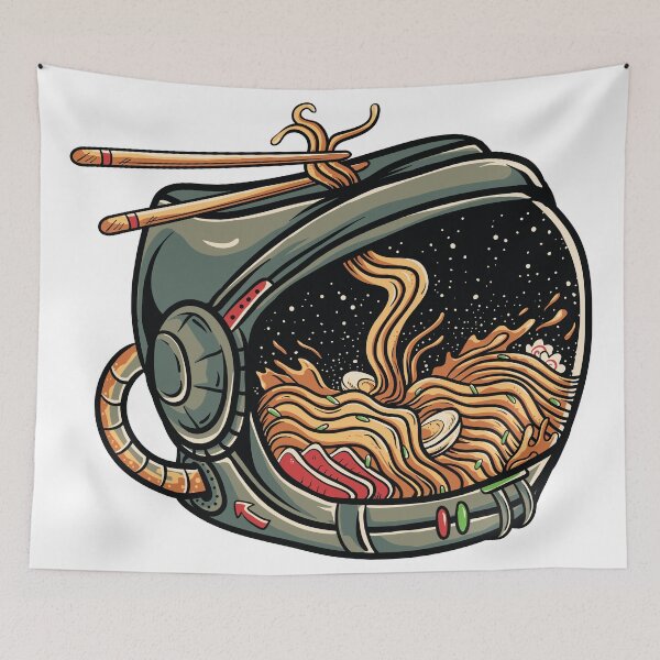 Item preview, Japanese Ramen Space Astronaut Noodles Helmet designed and sold by ozunu.