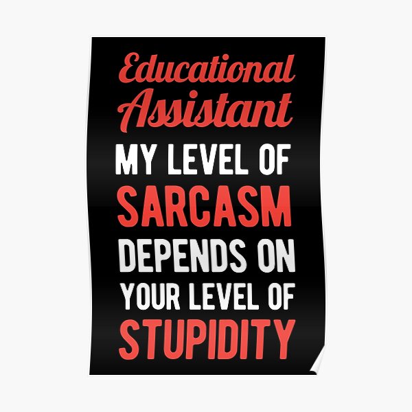 Funny Educational Assistant Poster