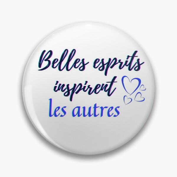 Item preview, Beautiful mind inspire others - popular french quotes theme gifts (dark blue) designed and sold by RebelliousRosee.
