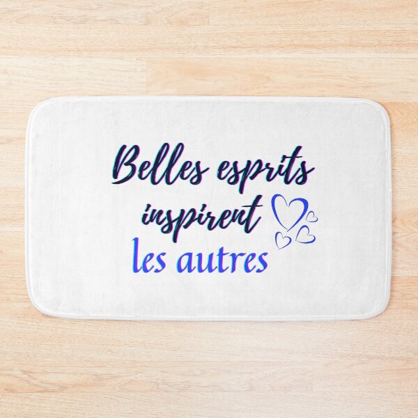 Item preview, Beautiful mind inspire others - popular french quotes theme gifts (dark blue) designed and sold by RebelliousRosee.