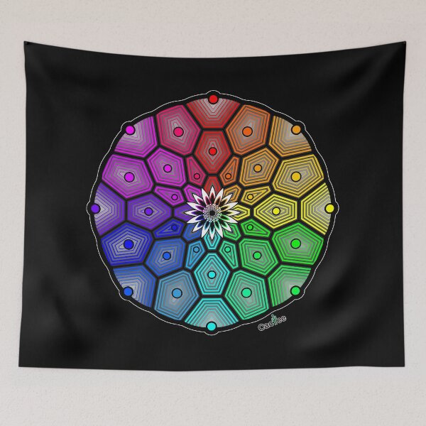 Item preview, Peyote Geometric Mandala - Rainbow designed and sold by Cactee.