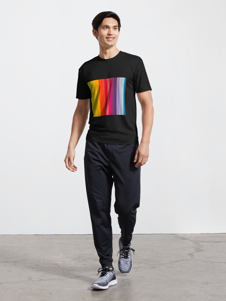 Alternate view of Stylized Rainbow Active T-Shirt
