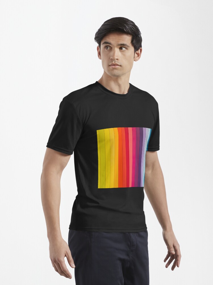 Thumbnail 3 of 7, Active T-Shirt, Stylized Rainbow designed and sold by Claudiocmb.