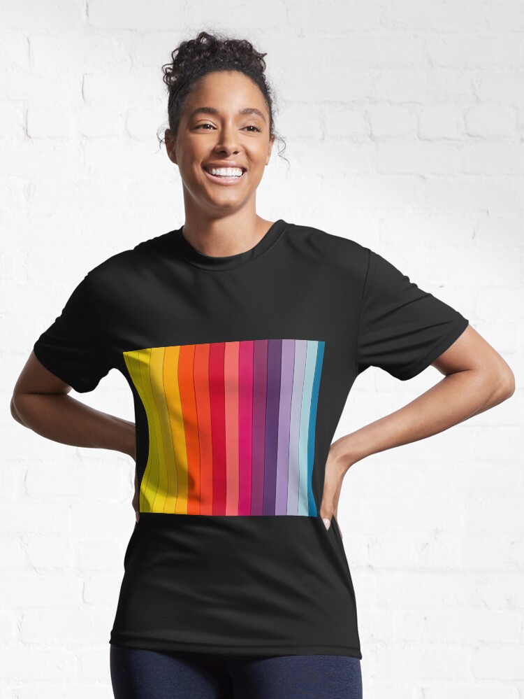Alternate view of Stylized Rainbow Active T-Shirt