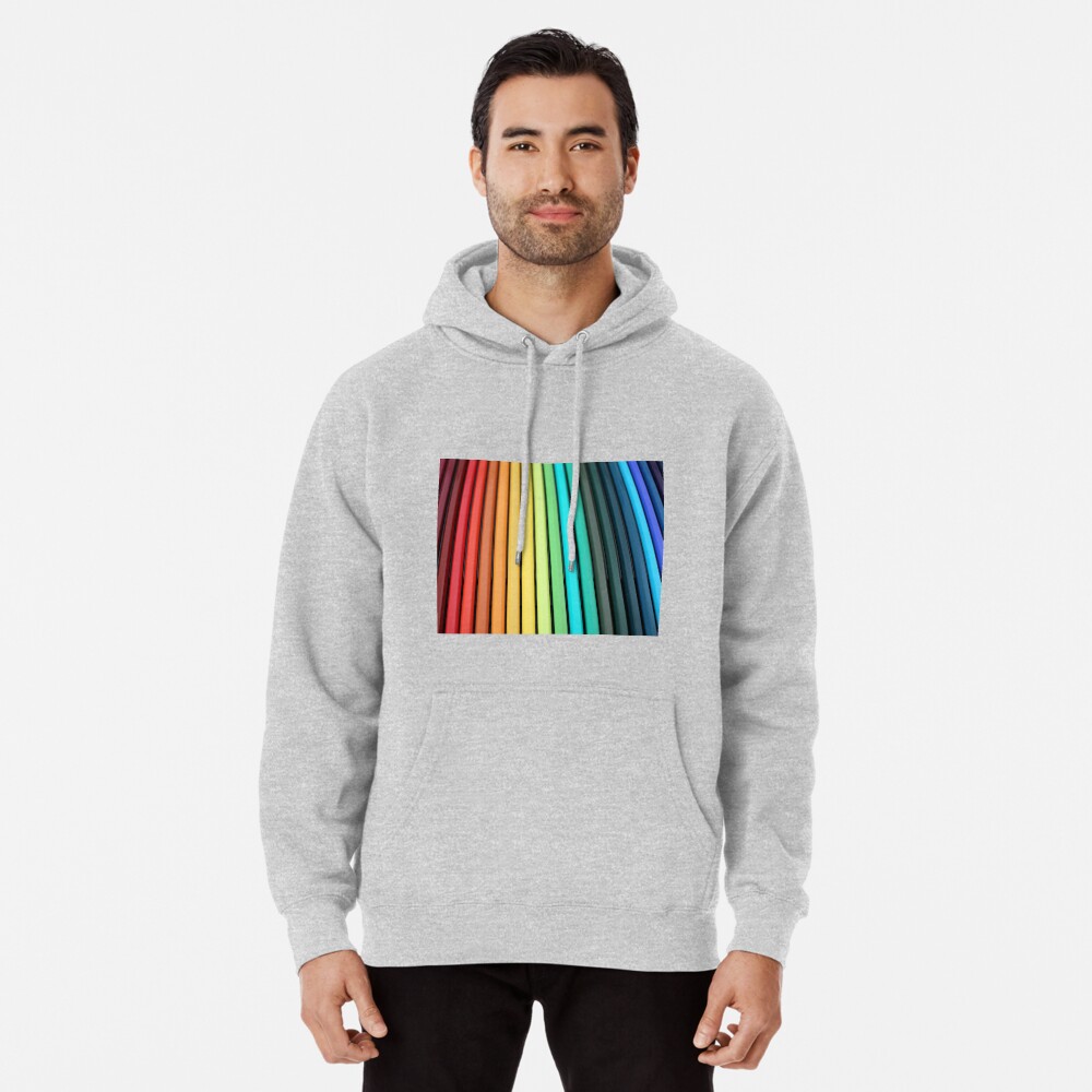 Stylized Rainbow  Pullover Hoodie