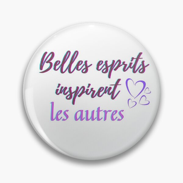 Item preview, Beautiful mind inspire others - popular french quotes theme gifts  designed and sold by RebelliousRosee.
