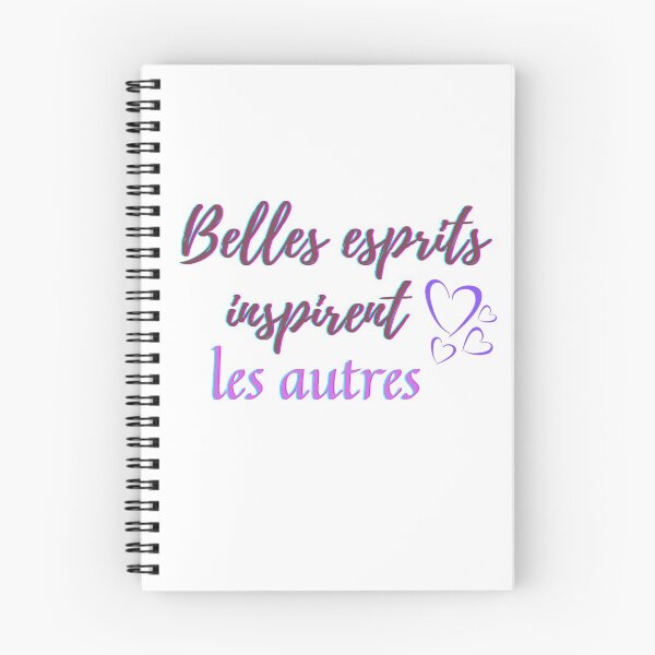Item preview, Beautiful mind inspire others - popular french quotes theme gifts  designed and sold by RebelliousRosee.