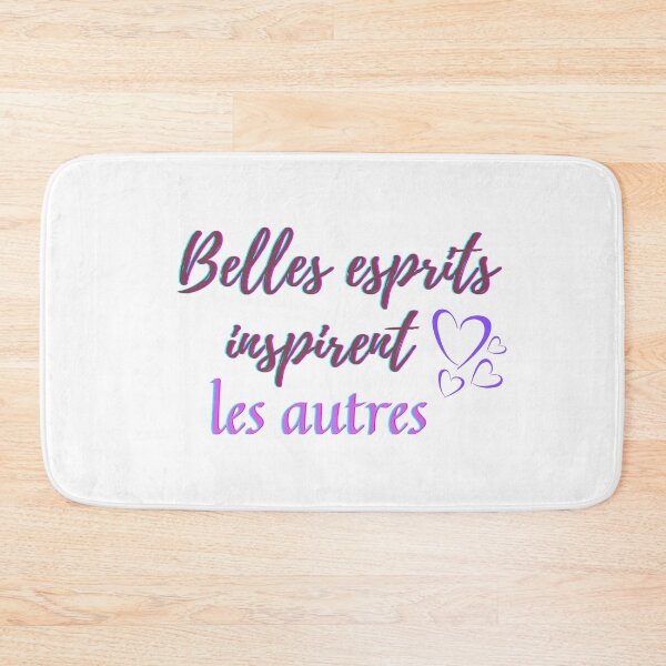 Item preview, Beautiful mind inspire others - popular french quotes theme gifts  designed and sold by RebelliousRosee.