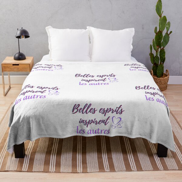 Item preview, Beautiful mind inspire others - popular french quotes theme gifts  designed and sold by RebelliousRosee.