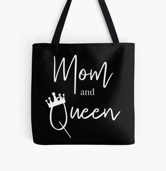 Mom and Queen All Over Print Tote Bag