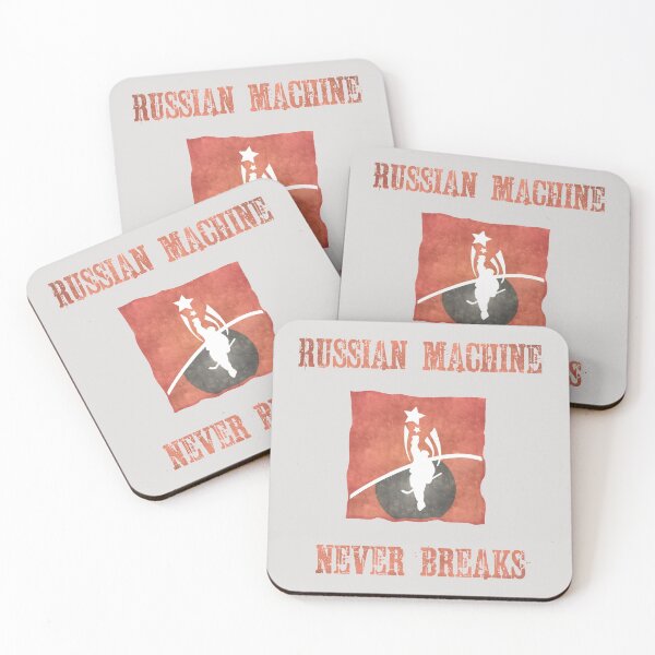 Item preview, Russian Machine Never Breaks Russian Five Hockey Design designed and sold by MyFavorTee.