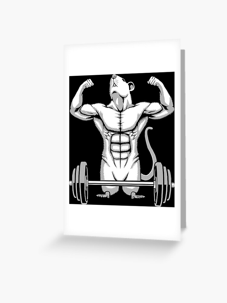 GYM RAT, WORKOUT :) | Greeting Card