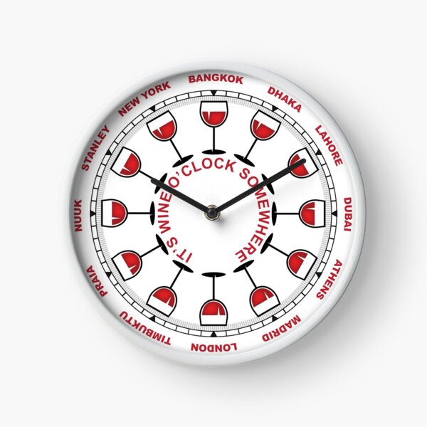 Wine Oclock Calculator Clock
