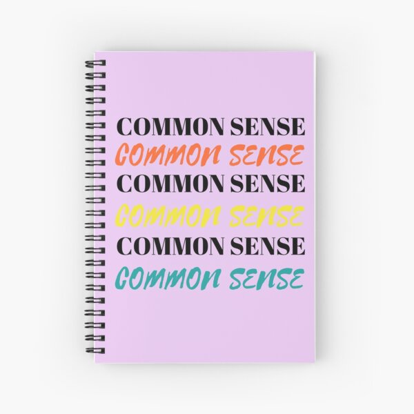 Common sense writing Spiral Notebook