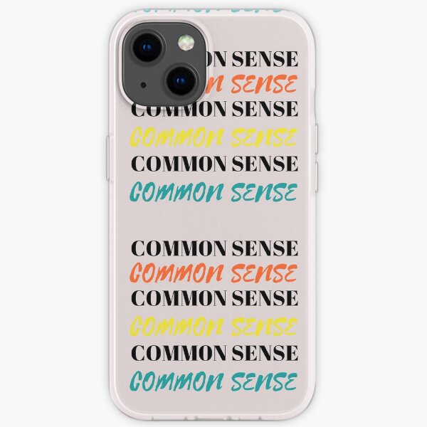 Common sense writing iPhone Soft Case