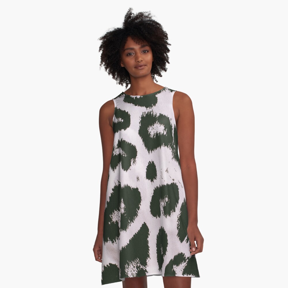 Leopard Texture A-Line Dress