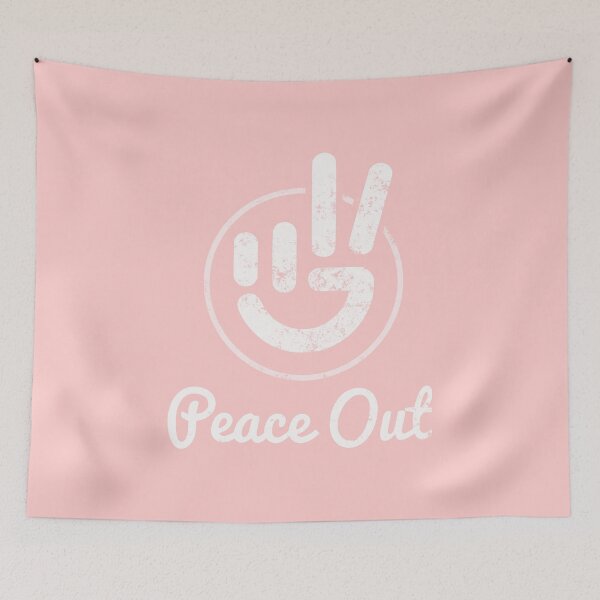 Item preview, Peace Out - Coral designed and sold by PrairieGrouse.