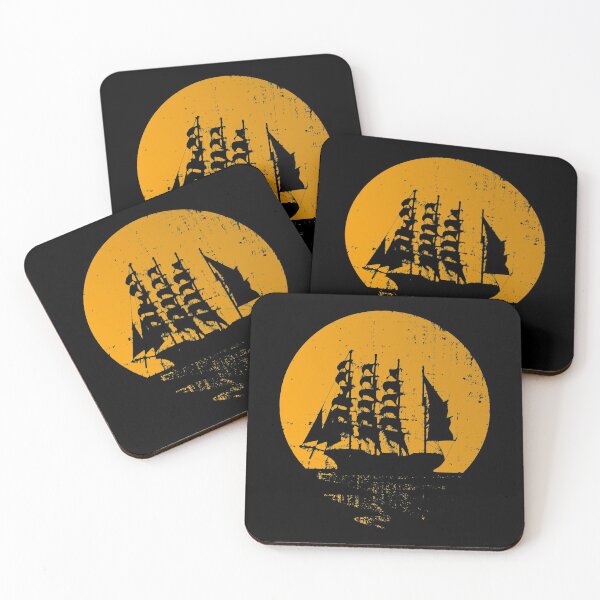 Item preview, Pirate Ship Orange Sunset  designed and sold by roocky.