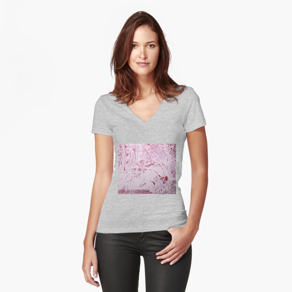 Item preview, Fitted V-Neck T-Shirt designed and sold by Claudiocmb.