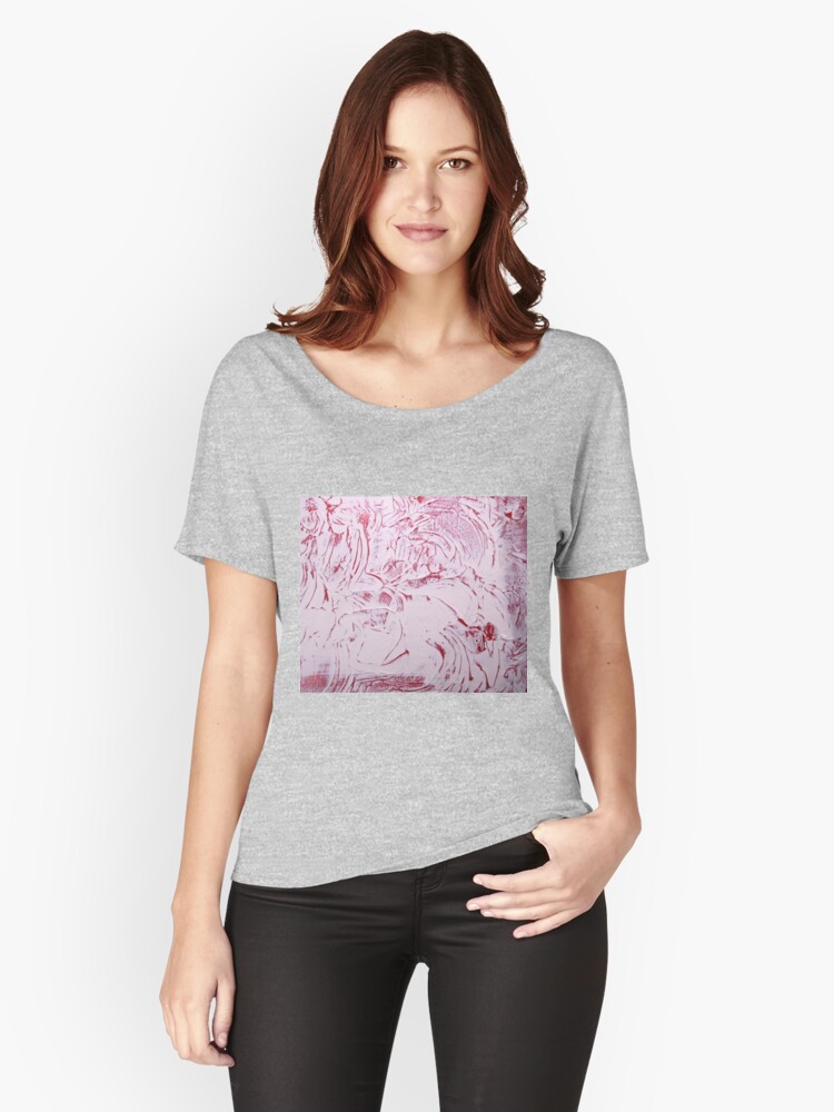Thumbnail 1 of 3, Relaxed Fit T-Shirt, Red and White Color designed and sold by Claudiocmb.