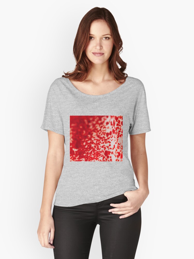 Thumbnail 1 of 3, Relaxed Fit T-Shirt, Red and White Color designed and sold by Claudiocmb.