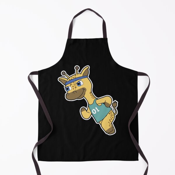 Artikelvorschau, Giraffe als Jogger beim Joggen mit Stirnband entworfen und verkauft von Snabdesign84.