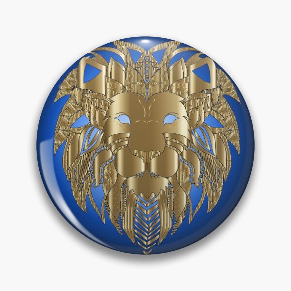 Item preview, Lion Face In Golden. Angry Lionu.  designed and sold by SuvrasaiMerch.