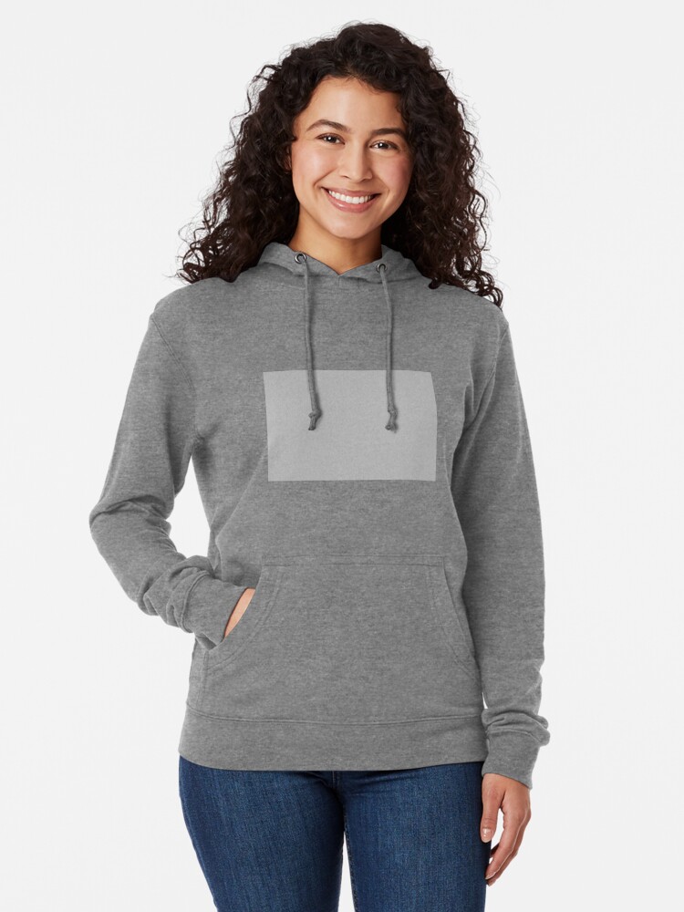 Alternate view of Silver Solid Color Lightweight Hoodie