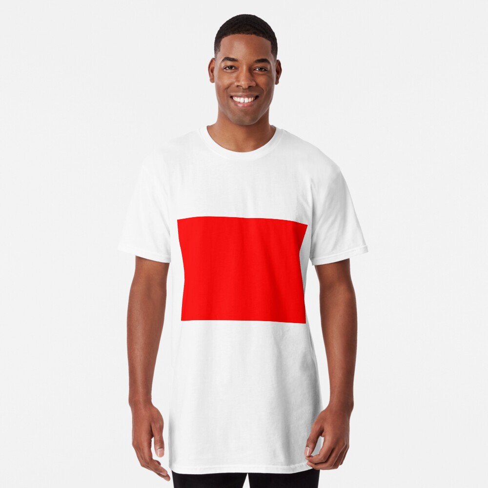 Solid Red Color Long T-Shirt