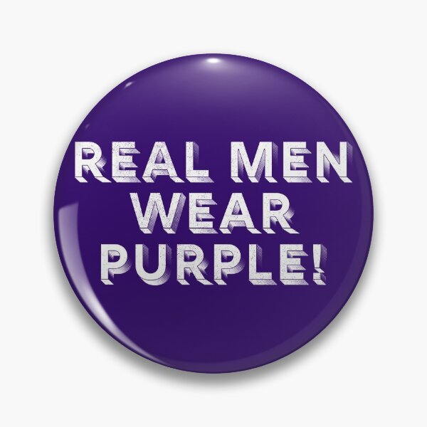 Item preview, Real men wear purple! designed and sold by wunderfamily.