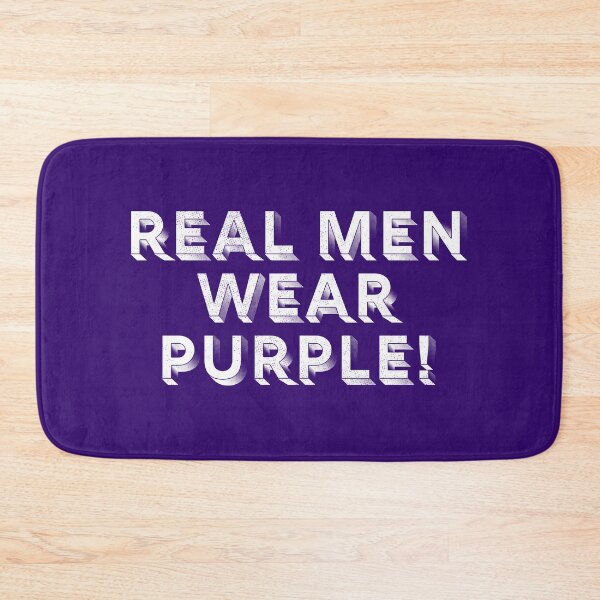 Item preview, Real men wear purple! designed and sold by wunderfamily.