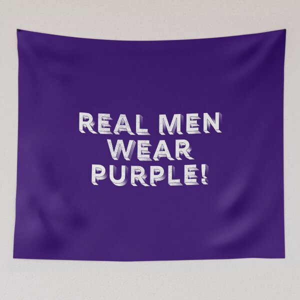 Item preview, Real men wear purple! designed and sold by wunderfamily.