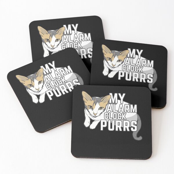 Item preview, My Alarm Clock Purrs Meows Cute Cat Lover Novelty Kitten designed and sold by RJ-Art.