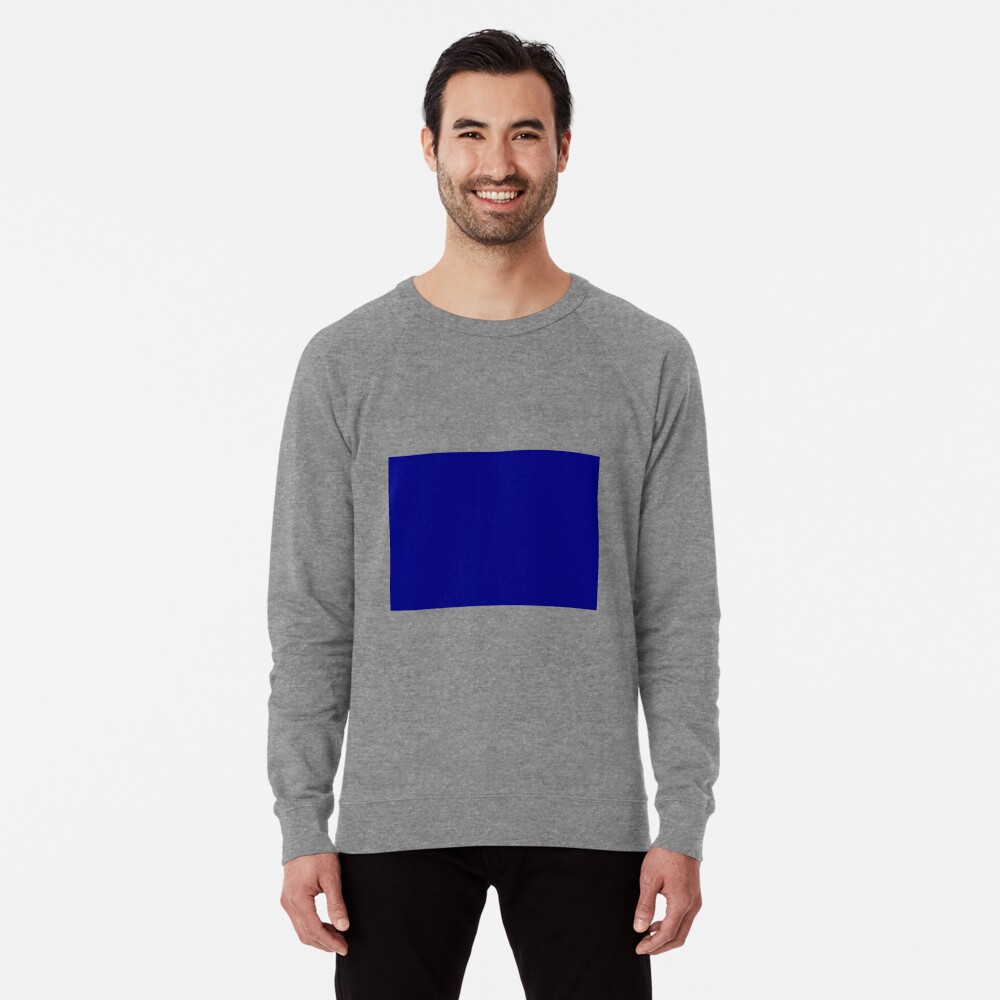 Solid Navy Color Lightweight Sweatshirt