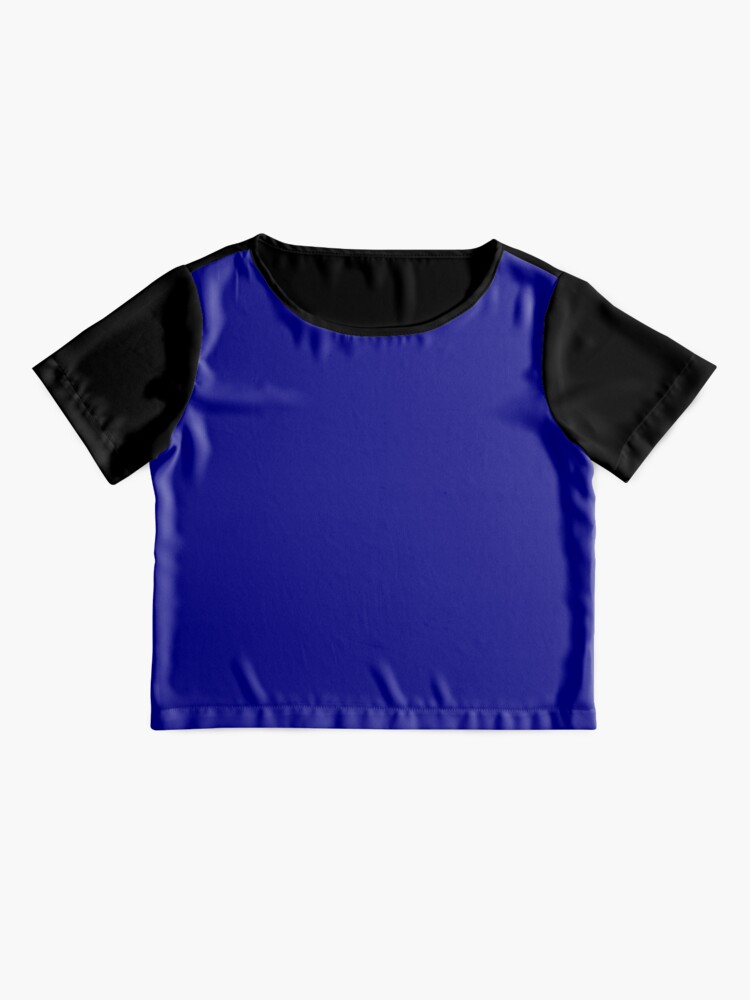 Alternate view of Solid Navy Color Chiffon Top