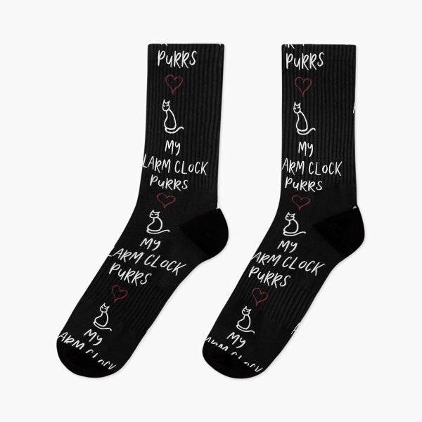 Artikelvorschau, Mein Wecker Purrs Meows Cute Cat Lover Novelty Kitten entworfen und verkauft von RJ-Art.