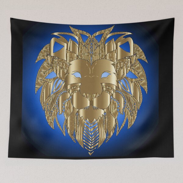Item preview, Lion Face In Golden. Angry Lionu.  designed and sold by SuvrasaiMerch.
