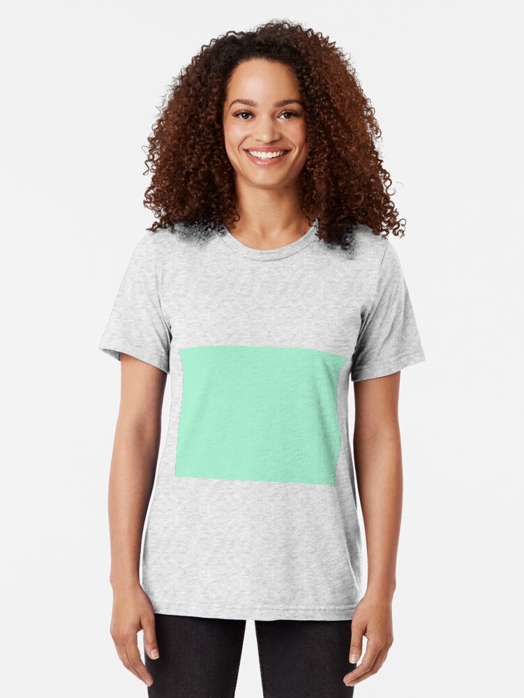 Alternate view of Mint Color Tri-blend T-Shirt
