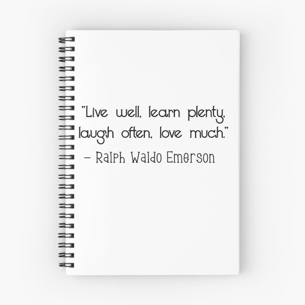 Item preview, Live well,learn plenty,laugh often, love much - Ralph Waldo Emerson quote  designed and sold by Coffeesnow.