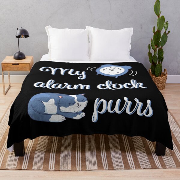 Artikelvorschau, Mein Wecker Purrs Meows Cute Cat Lover Novelty Kitten entworfen und verkauft von RJ-Art.
