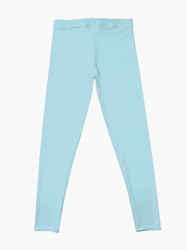 Alternate view of Color Light Blue Solid Leggings