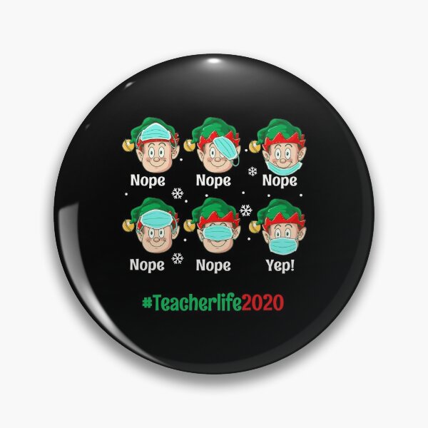 Item preview, Christmas Teacher 2020 Life ELF Wearing Mask Gift Men Women Long Sleeve T-Shirt designed and sold by isachsenan.