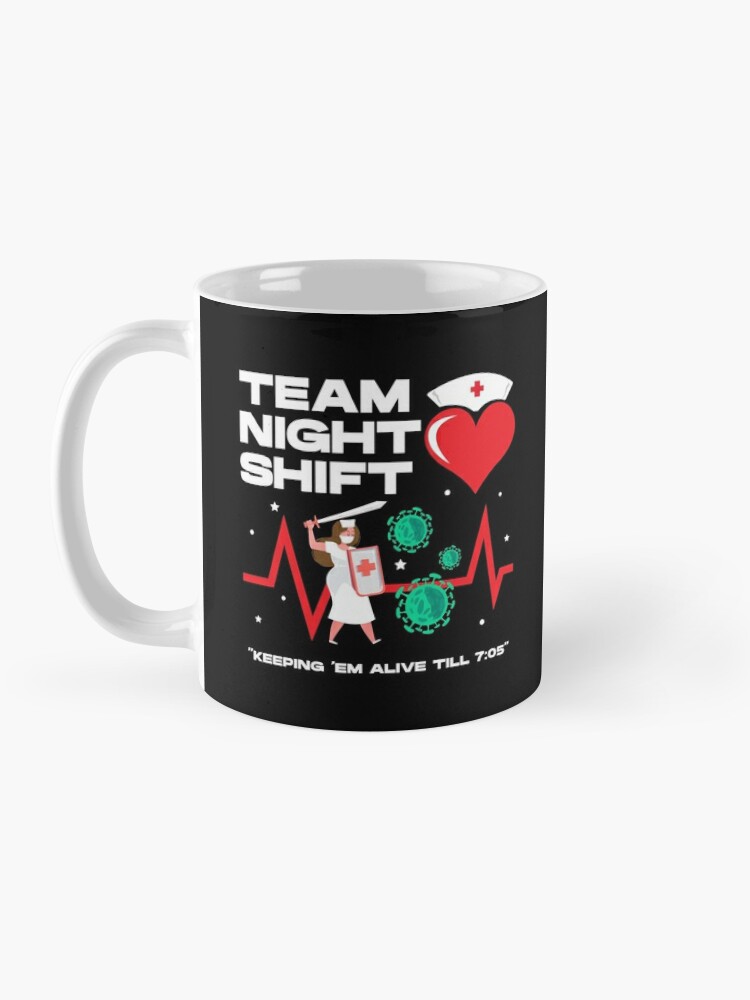 Team night shift keeping em alive till 7:05 , injection, nursing week,  international nurses day, nurses month, medical stuff, oddly specific  Magnet for Sale by SGS