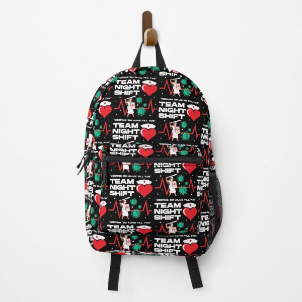 Item preview, Team night shift keeping em alive till 7:05 ,black, nursing week, international nurses day, nurses month, medical stuff, oddly specific designed and sold by SGS-.